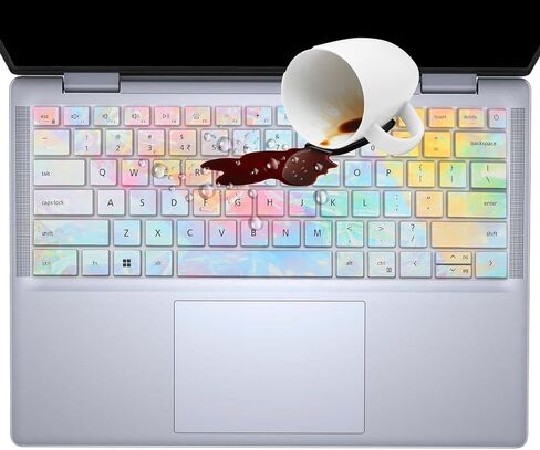 غطاء لوحة المفاتيح لجهاز 2025-2024 Dell Inspiron 14 5440 5441 5445 7440 7441 7445 & Inspiron 16 7640، Inspiron Plus 14 7441 7440 & Inspiron Plus 16 7640 غطاء حماية لوحة المفاتيح للكمبيوتر المحمول Skin-Dazzle in Saudi Arabia