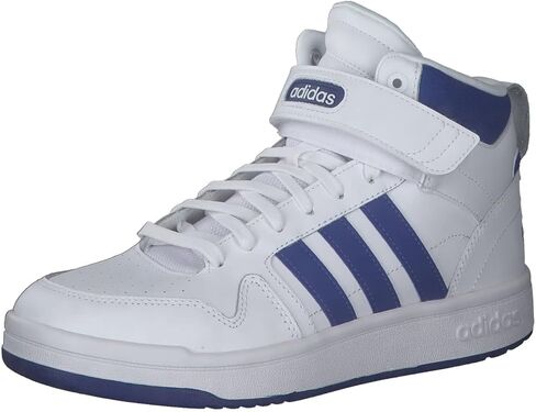 حذاء كرة السلة Adidas Postmove Mid، وردي/أزرق فاتح/أبيض تقريبًا، مقاس 7 US للأطفال الكبار in Saudi Arabia