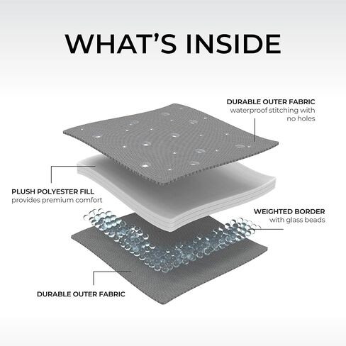 CORE Outdoor Weighted Blanket | Packable Waterproof Picnic Blanket, Beach Mat, Tent Camping Rug, & Stadium Blanket | Large Portable 94" x 78" Quilt Design with Built-in Straps and Carry Handle in Kuwait