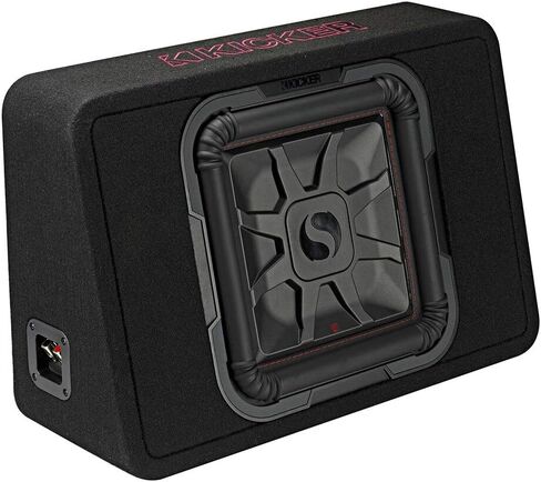 Harmony Audio Kicker Bundle Compatible with Universal Vehicle 46TL7T122 12" Loaded Square Thin Sub Box with HA-A400.1 Amplifier and HA-AK8 8Ga Amp Install Kit in Saudi Arabia