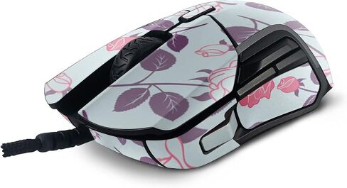 MightySkins Skin Compatible With SteelSeries Rival 5 Gaming Mouse - Vintage Floral | Protective, Durable, and Unique Vinyl Decal wrap cover | Easy To Apply, Remove, and Change Styles | Made in the USA in Saudi Arabia