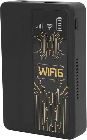 راوتر هوت سبوت متنقل 4G LTE، جهاز نقطة اتصال واي فاي محمول مع فتحة بطاقة SIM، نوم تلقائي 10 دقائق، توصيل 10 أجهزة، للسفر المنزلي (أسود) in Saudi Arabia