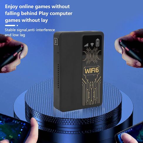 راوتر هوت سبوت متنقل 4G LTE، جهاز نقطة اتصال واي فاي محمول مع فتحة بطاقة SIM، نوم تلقائي 10 دقائق، توصيل 10 أجهزة، للسفر المنزلي (أسود) in Saudi Arabia