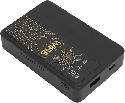 راوتر هوت سبوت متنقل 4G LTE، جهاز نقطة اتصال واي فاي محمول مع فتحة بطاقة SIM، نوم تلقائي 10 دقائق، توصيل 10 أجهزة، للسفر المنزلي (أسود) in Saudi Arabia