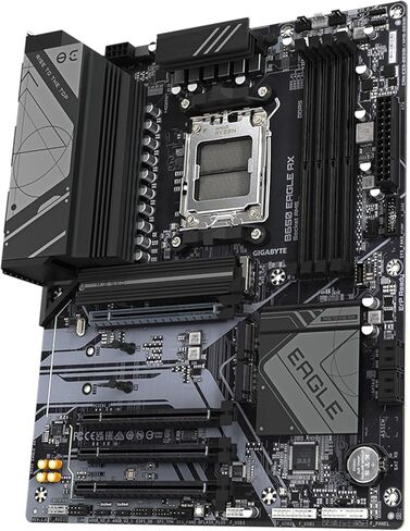 GIGABYTE B650 Eagle AX AM5 LGA 1718 AMD B650 ATX، DDR5 Triple M.2، PCIe 5.0، USB 3.2 Gen2x2 Type-C، AMD Wi-Fi 6E، Realtek GbE LAN (متجدد) in Kuwait