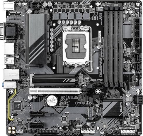 اللوحة الأم GIGABYTE B760M DS3H GEN5 - تدعم معالجات Intel Core من الجيل الرابع عشر، 6+2+1 مرحلة رقمية VRM، حتى 5600 ميجاهرتز DDR4، 2x PCIe 4.0 M.2، 2.5 جيجابت LAN، USB 3.2 Gen2 in Saudi Arabia