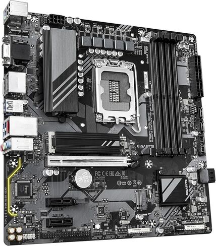 اللوحة الأم GIGABYTE B760M DS3H GEN5 - تدعم معالجات Intel Core من الجيل الرابع عشر، 6+2+1 مرحلة رقمية VRM، حتى 5600 ميجاهرتز DDR4، 2x PCIe 4.0 M.2، 2.5 جيجابت LAN، USB 3.2 Gen2 in Saudi Arabia