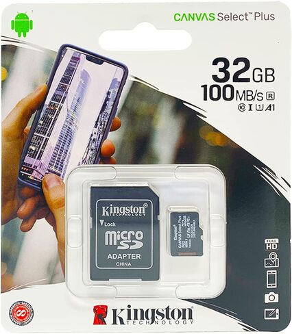 بطاقة ذاكرة الكاميرا الرقمية Nikon 1 J4 سعة 32 جيجابايت بطاقة ذاكرة microSDHC مع محول SD in Saudi Arabia
