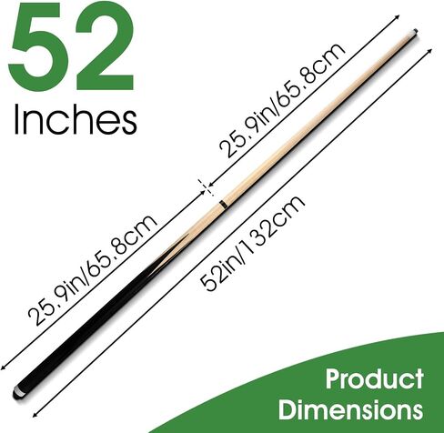 حمام السباحة لاعبين للأطفال Shorty Counes Billiard House Cue Sticks for Child Hardwood Billiard Sticks ， 36 Int ， مجموعة من 2 in Kuwait