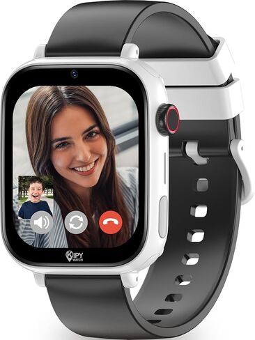 ساعة ذكية Kipywatch للأطفال - ساعة ذكية للأطفال مع جهاز تعقب GPS وتنبيه المناطق الآمنة - رسائل نصية قصيرة ومكالمات صوتية وفيديو - مع وضع المدرسة - تطبيق الوالدين، الاشتراك مطلوب - هدايا للأولاد من سن 3 إلى 12 - أسود in Saudi Arabia