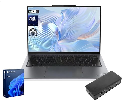 Lenovo ThinkPad X9 Copilot+ Business AI كمبيوتر محمول، 14 بوصة FHD+ OLED، Intel Core Ultra 7 268V، 32GB DDR5، 1TB SSD، 1080P IR Camera، Wi-Fi 7، بصمة الإصبع، لوحة مفاتيح بإضاءة خلفية، Windows 11 Pro، حزمة الإرساء in Saudi Arabia