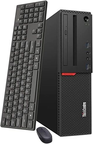 كمبيوتر مكتبي Lenovo ThinkCentre M800 SFF، Intel Core i7-6700 3.40 جيجا هرتز، ذاكرة وصول عشوائي DDR4 سعة 16 جيجابايت، SSD جديد 1 تيرابايت، واي فاي مدمج BT، DVD-RW، ماوس لوحة مفاتيح لاسلكي، Windows 10 Pro (متجدد) in Saudi Arabia