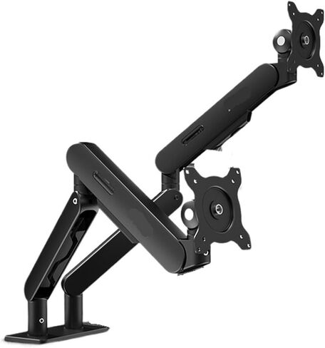 Monitor Dual Screen Bracket AM420 Rotating Lifting Display Computer arm Rack(Gray) in Saudi Arabia