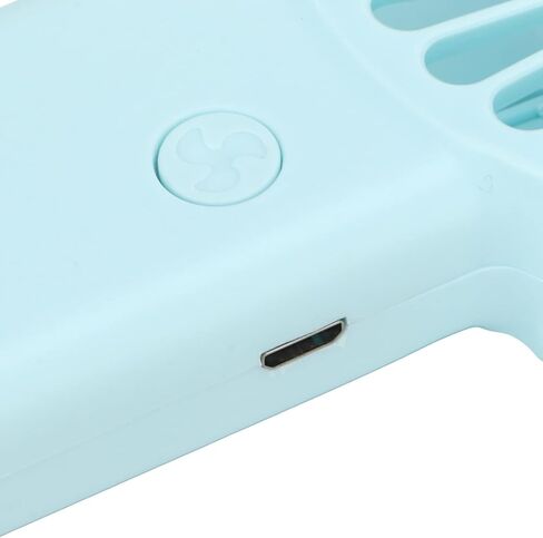 مروحة صغيرة محمولة باليد من تشيسيريس، شحن USB محمول، بطارية طويلة الأمد، أساسية للسفر، أخضر شبابي، تصميم عمودي in Kuwait
