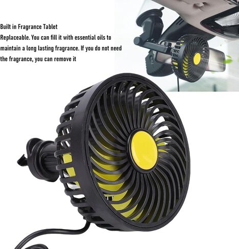VBESTLIFE Car Fan USB Powered for Air Vent Mounted, 360 Rotatable, Portable Cooling Clip Fans That Blow Cold Air, for Vehicle, Van, Truck, SUV, RV in Saudi Arabia