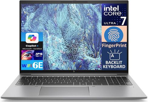 HP ZBook Firefly 16 G11 AI Business Laptop 16.0 بوصة IPS FHD + شاشة (Intel Core Ultra 7 155U، 32 جيجابايت DDR5، 1 تيرابايت SSD، Copilot، Backlit KB، بصمة الإصبع، 2 Thunderbolt 4، Win11Pro) مع موسع منفذ USB DKZ in Saudi Arabia