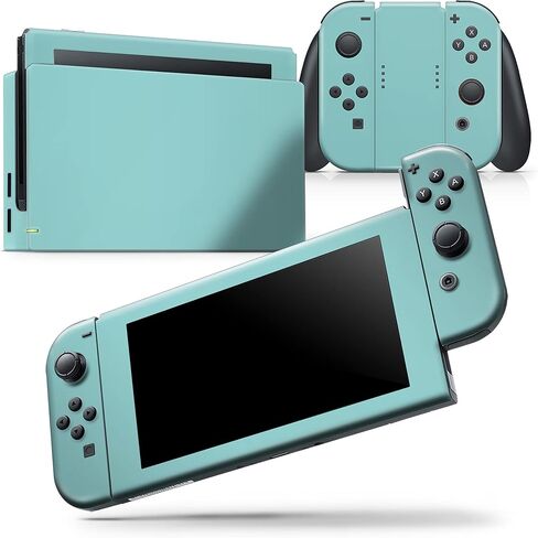 Design Skinz - Compatible with Nintendo DSi XL - Skin Decal Protective Scratch-Resistant Removable Vinyl Wrap Cover - Simple Teal Pastel Color in Saudi Arabia