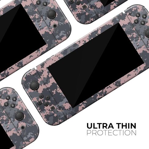 Design Skinz - Compatible with Nintendo DSi XL - Skin Decal Protective Scratch-Resistant Removable Vinyl Wrap Cover - Subtle Pink and Gray Digital Camouflage in Saudi Arabia