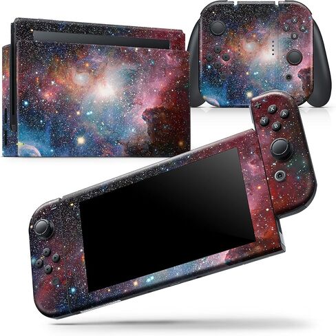تصميم Skinz متوافق مع ملصق Nintendo DSi XL الجلدي الواقي المقاوم للخدش وقابل للإزالة من الفينيل - Neon Supernova Space Explosion V2 in Saudi Arabia