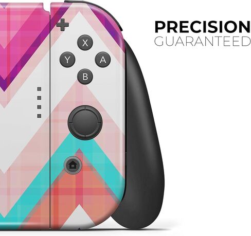Design Skinz - متوافق مع Nintendo 3DS XL - غطاء حماية من الفينيل مقاوم للخدش وقابل للإزالة - أزرق مخضر نابض بالحياة ونمط شيفرون ملون V1 in Saudi Arabia