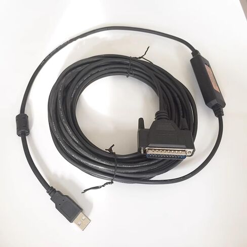 USB-M60 لـ M60 M70 CNC أداة الاتصالات وتنزيل كابل بيانات كابل نقل USB إلى 25 دبوس حلقة مغناطيسية محمية عادية 5 متر in Kuwait