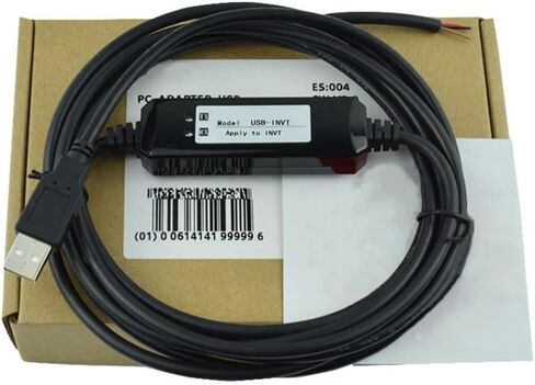 USB-INVT عاكس قابل للتطبيق CHF100A-011G كابل تصحيح أخطاء اتصالات الكمبيوتر كابل تنزيل كابل بيانات كابل برمجة ثنائي الشريحة تصميم صناعي درجة 3 أمتار in Saudi Arabia
