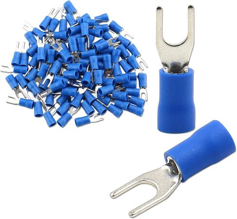Baomain معزول شوكة سلك موصل سلك تجعيد طرفية كهربائية 14-16AWG(1.5-2.5 mmq) الولايات المتحدة الأمريكية #8 حزمة من 100 in Saudi Arabia