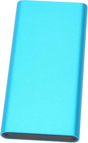 حاوية القرص الصلب الخارجي Vikye من النوع C إلى mSATA، ناقل حركة عالي السرعة، USB3.1 Gen2، يدعم محركات الأقراص الصلبة mSATA، التوصيل والتشغيل، وضع السبات، غطاء من سبائك الألومنيوم (أزرق) in Kuwait