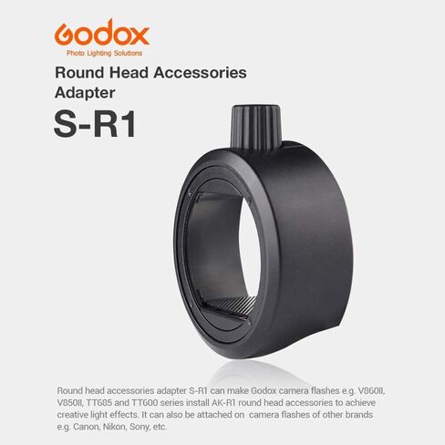 Godox V-11C Color Filters with Godox S-R1 Adapter for Nikon Sony Speedlight,Compatible for YONGNUO Speedlite and Godox V860II V850II TT685 TT600 Camera Flash in Saudi Arabia