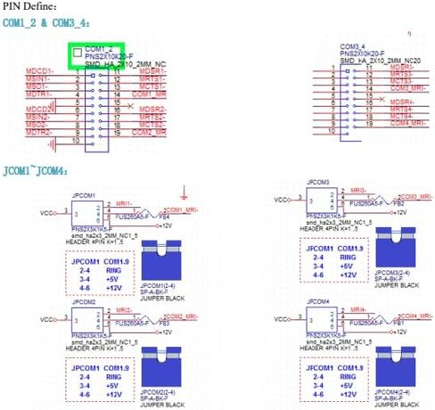 مفتاح M.2 B صغير إلى 4 بطاقة تسلسلية RS232/422/485 بطاقة توسيع إشارة COMM Ethernet DB9 Pin 5 in Saudi Arabia