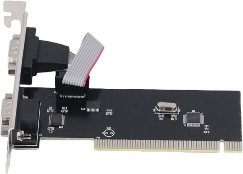 بطاقة توسيع تسلسلية Yunseity PCIe بمنفذين PCIe 1.0 × 1 إلى وحدة تحكم محول DB9 COM RS232 الصناعية لأجهزة الكمبيوتر المكتبية، بطاقة تسلسلية RS232، من أجل Wins، من أجل Vista، من أجل Linux in Kuwait