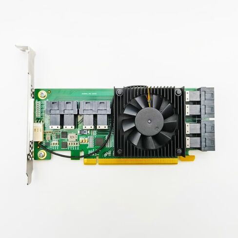 High Speed Storage NVMe PCIe 3.0 X16 to 8 Ports 8643 to U.2 Hard Drive in Saudi Arabia