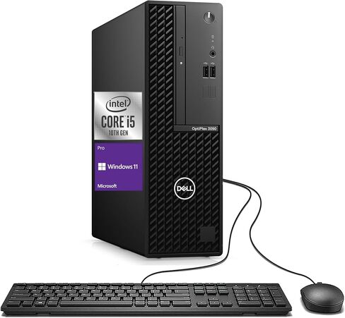 Dell OptiPlex 3090 SFF Computer Desktop PC, Hexa-Core i5-10500 up to 4.5 GHz, 16GB RAM, 512GB SSD, Keyboard and Mouse, WiFi, BT, Windows 11 Pro (Renewed) in Kuwait
