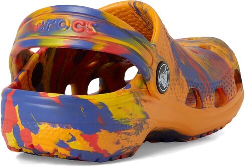 Crocs Kids Classic Marbled Tie Dye Clog, Quartz/Multi, 4 US Unisex Toddler in Saudi Arabia