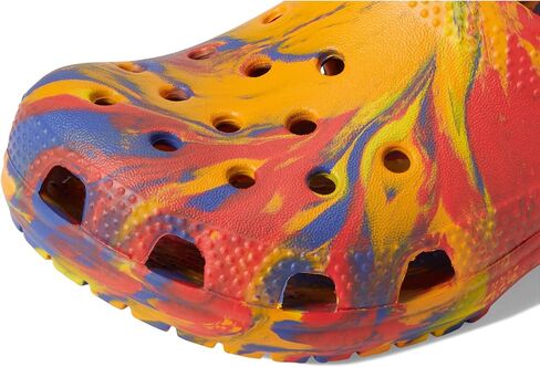 Crocs Kids Classic Marbled Tie Dye Clog, Quartz/Multi, 4 US Unisex Toddler in Saudi Arabia