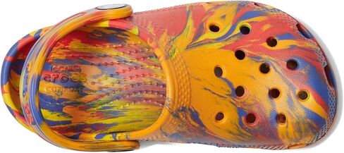 Crocs Kids Classic Marbled Tie Dye Clog, Quartz/Multi, 4 US Unisex Toddler in Saudi Arabia