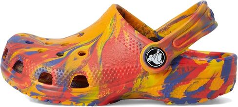 Crocs Kids Classic Marbled Tie Dye Clog, Quartz/Multi, 4 US Unisex Toddler in Saudi Arabia