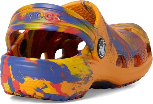 Crocs Kids Classic Marbled Tie Dye Clog, Quartz/Multi, 4 US Unisex Toddler in Saudi Arabia