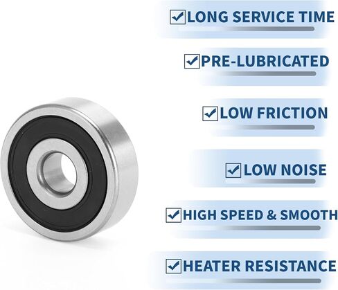 ACROPIX 6910DDU Deep Groove Ball Bearings P6 50x72x12mm Lubricated Bearings Double Rubber Seal Black Silver Tone Scooter Skateboard Wheel in Saudi Arabia