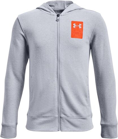 سترة بغطاء رأس Rival Terry للأولاد من Under Armour بسحاب كامل in Saudi Arabia