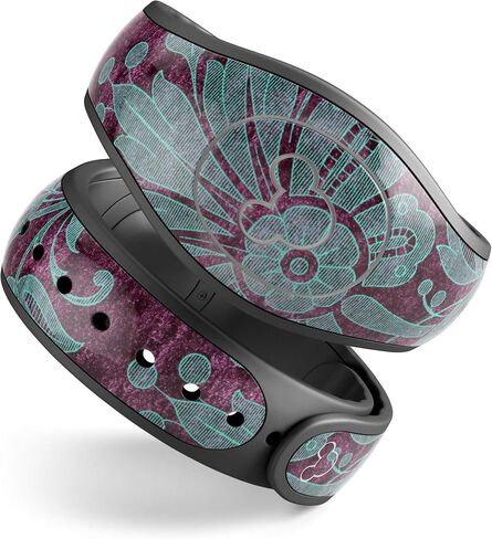 ملصق لامع من Design Skinz Animal Space Marble Agate غطاء جلدي مقاوم للخدش متوافق مع Disney MagicBand+ (MagicBand غير متضمن) in Saudi Arabia