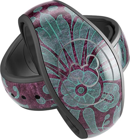 ملصق لامع من Design Skinz Animal Space Marble Agate غطاء جلدي مقاوم للخدش متوافق مع Disney MagicBand+ (MagicBand غير متضمن) in Saudi Arabia