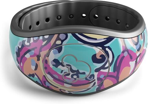 ملصق لامع من Design Skinz Animal Space Marble Agate غطاء جلدي مقاوم للخدش متوافق مع Disney MagicBand+ (MagicBand غير متضمن) in Saudi Arabia
