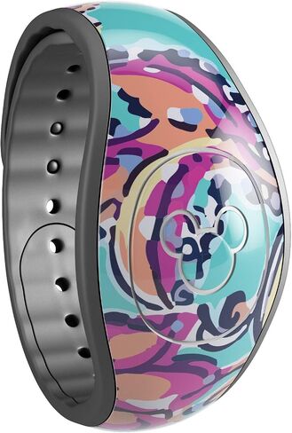 ملصق لامع من Design Skinz Animal Space Marble Agate غطاء جلدي مقاوم للخدش متوافق مع Disney MagicBand+ (MagicBand غير متضمن) in Saudi Arabia