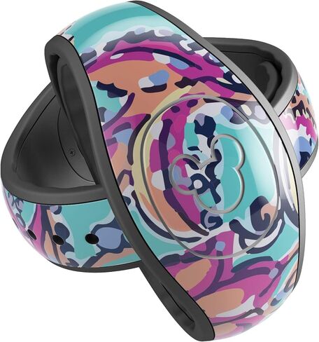 ملصق لامع من Design Skinz Animal Space Marble Agate غطاء جلدي مقاوم للخدش متوافق مع Disney MagicBand+ (MagicBand غير متضمن) in Saudi Arabia