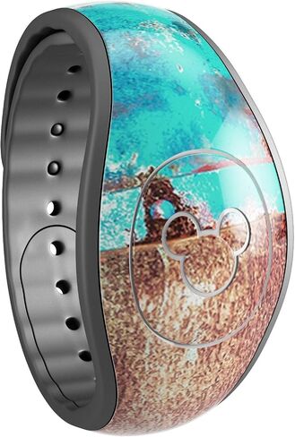 ملصق لامع من Design Skinz Animal Space Marble Agate غطاء جلدي مقاوم للخدش متوافق مع Disney MagicBand+ (MagicBand غير متضمن) in Saudi Arabia