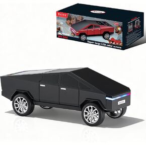 مكبر صوت بلوتوث طبق الأصل للشاحنة المستقبلية مع شاشة عرض LED - صوت محمول على الطراز المستقبلي مع وصلة TWS وراديو FM وإضاءة LED وميكروفون مدمج، لكل تقنية ومحبي الشاحنات (أحمر) in Kuwait