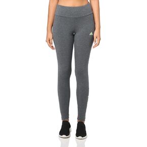 adidas Women's Loungewear Essentials High-Waisted Logo Leggings, Victory Crimson/Gold Metallic, Large in Kuwait