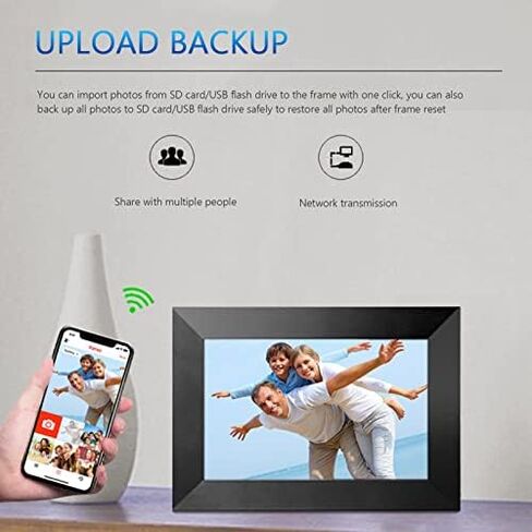 إطار صور رقمي سحابي ذكي مقاس 8 بوصة - مشغل صور وفيديو WiFi in Saudi Arabia