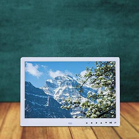 إطار صور رقمي عالي الدقة مقاس 12 بوصة مع شاشة بإضاءة خلفية LED وأزرار تعمل باللمس، ويدعم تشغيل الصور/الفيديو/الموسيقى، ويمكن تثبيته على الحائط. in Saudi Arabia
